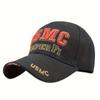 1pc Usmc Baseball Breathable Tactical Embroidered Adjustable Baseball For Men & Women, Ideal Choice For Gifts