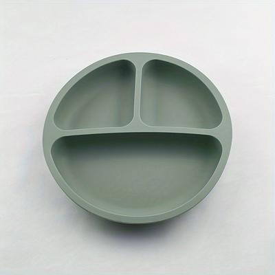 1pc, Children's Silicone Dinner Plate 4 Reinforced...