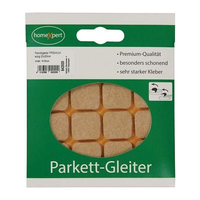 Parkettgleiter Premium 20 x 20 mm Filz natur eckig selbstklebend