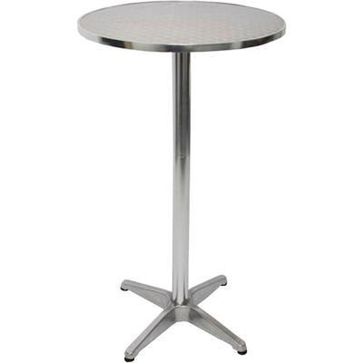 Alu-Stehtisch + Bistrotisch, höhenverstellbar 70/110cm, Ø=60cm klappbar Image