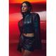 MissPap Womens Playboy Leather Look Boxy Oversized Cropped Jacket - Black - Size 16 UK | MissPap Sale | Discount Designer Brands