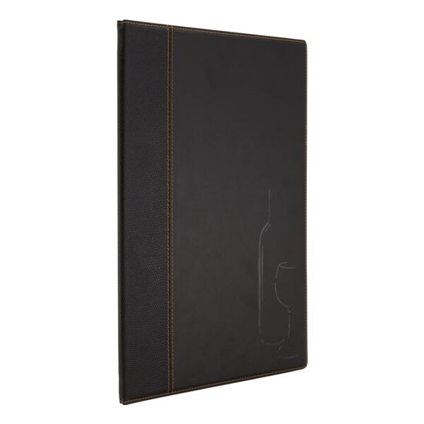 Securit Speisekarte Menükarte »Trendy« A4 schwarz, 24x34 cm Image