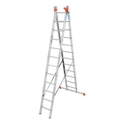 Krause Vielzweckleiter »MONTO Tribilo« 3x 12 Sprossen silber, 355 cm