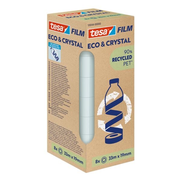 tesa 8x Klebefilm »Eco&Crystal« 19mm/33m, 1.9 cm Image