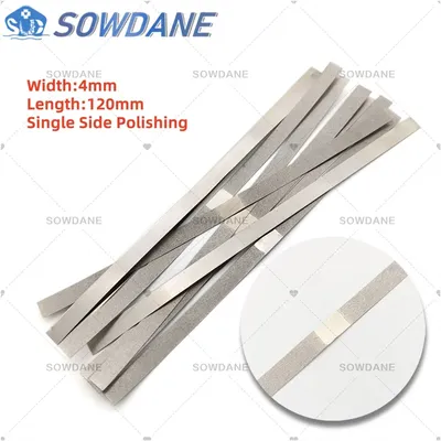4mm Width Dental Metal Polishing Stick Strip with Single Side of Alumina-Plated Sanding Surface