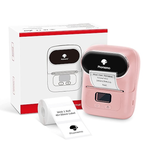 phomemo Preisschilddrucker, Haushaltskleidungsetiketten-Thermodrucker, tragbarer Barcodedrucker Image