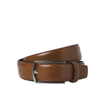 Ledergürtel JACK & JONES "JACCHRISTOPHER BELT NOOS", Damen, Gr. 80, braun (cognac), Leder, unifarben, casual, Gürtel Image