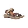 Sandale TEVA "W TERRA FI LITE", Gr. 39, braun (incense, lio), Textil, Synthetik, sportlich, Schuhe