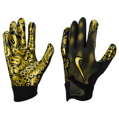 Nike Vapor Jet 8.0 Metallic Youth Football Gloves Black/Metallic Gold