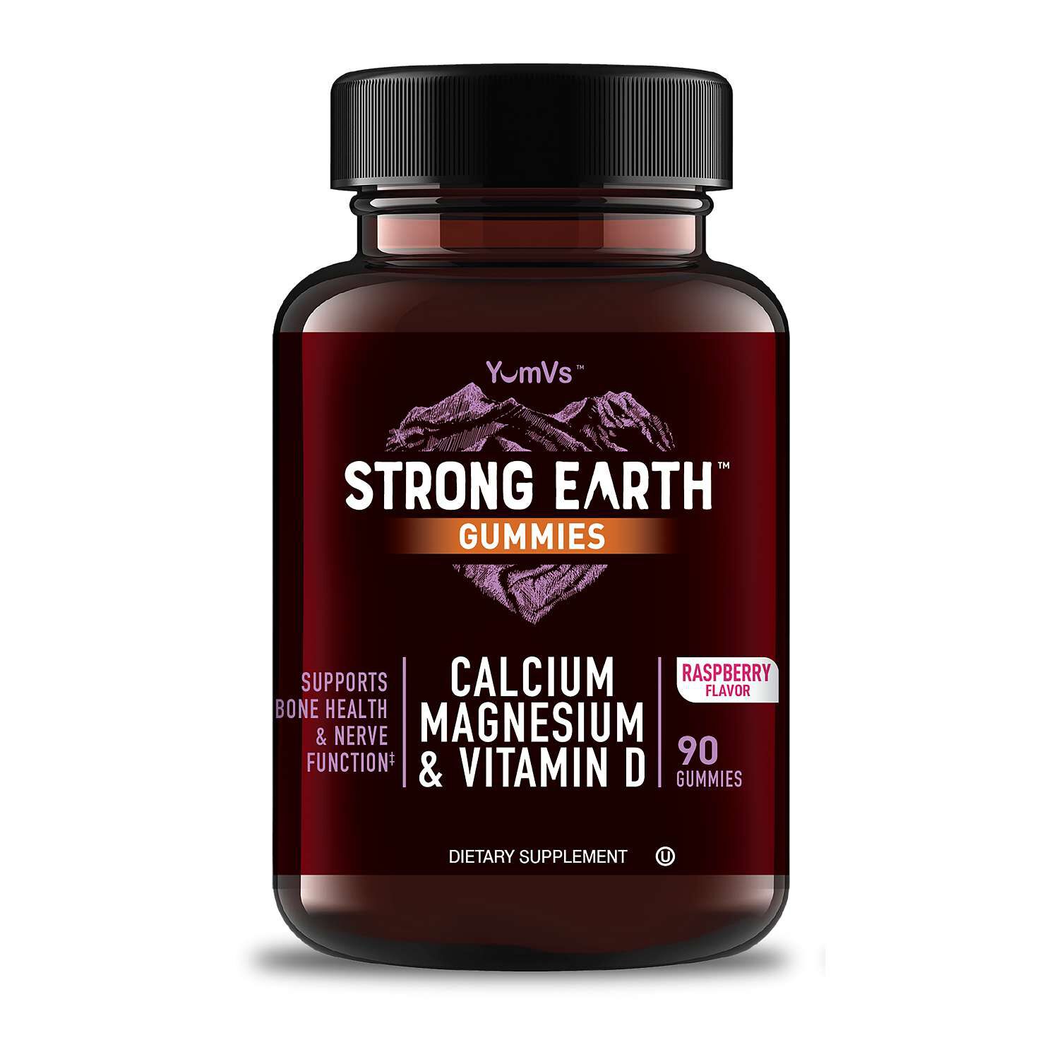 Calcium Healthy - Magnesium & Vitamin D Raspberry 90 Gummies (30 Servings)
