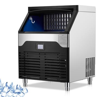 Commercial Ice Maker Machine, 160LBS/24H Stainless Steel Under Counter ice Machine with 100LBS Ice Storage Capacity