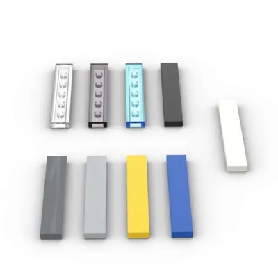 MOC 10PCS 6636 1x6 Reifen Platte Bausteine Kit High-Tech Bord Licht Panel Ziegel Partikel spielzeug Kinder Geburtstag Kind Geschenke Image