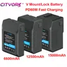 V Mount V-Lock BP-222 BP-185 BP-95 batteria batteria BP con cavo PD20W per Sony Camcorder Broadcast