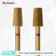 HYTOOS Punta da trapano per unghie pulita con canna conica grande da 5 mm, punta per unghie con diamante russo in titanio, strumento per accessori per la pulizia delle unghie