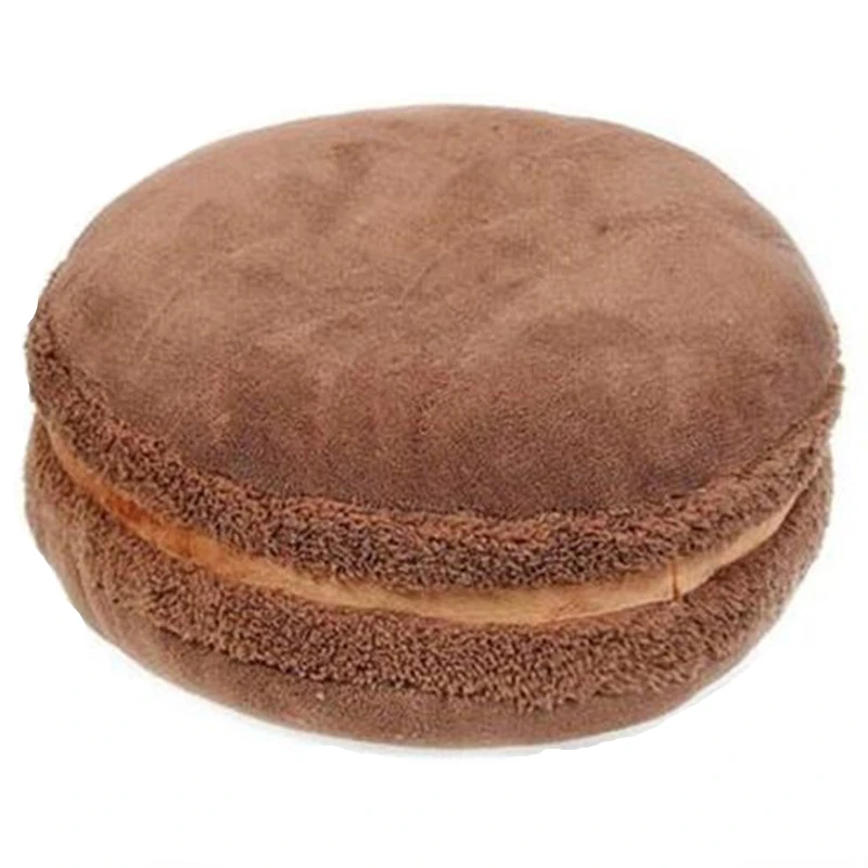 CFen EINE der Macaron Form Plüsch Kissen Runde Kuchen Kissen Sofa Dekoration Home Decor Hochzeit Kissen Weihnachten geburtstag Geschenk Image