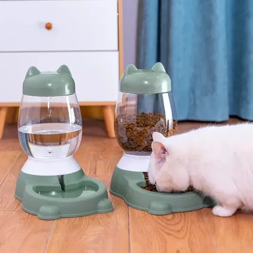 2.2/2 5 l Hundefutter Wasserschale automatischer Futter automat für Katzen hund große Kapazität