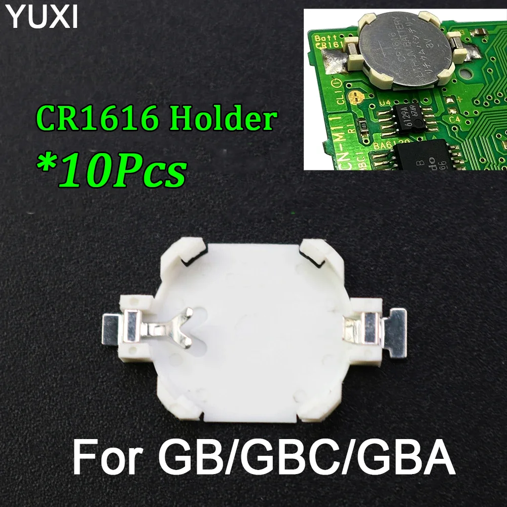 10 Stück CR1616 Batteriehalter für GBC GBA GB Spielkarten-Batterien, Halter für Advance Color Ersatzbatterien Image