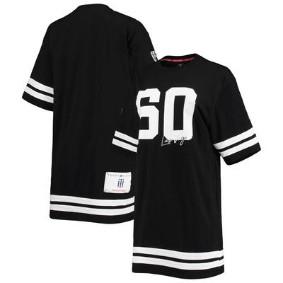 Tommy Hilfiger – Clair – Halbarmkleid mit Las Vegas Raiders-Motiv für Damen in Schwarz Image