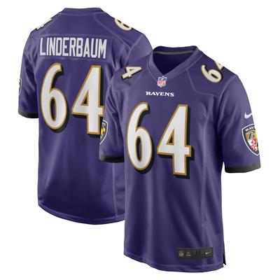 Baltimore Ravens Nike Game Heimtrikot - Lila - Tyler Linderbaum - Herren Image