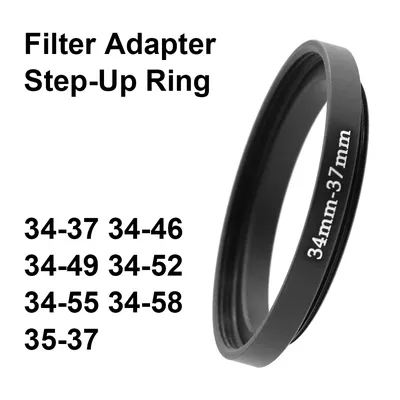 Camera lens Filter Adapter Ring Step Up Ring lens-filter 34-37 34-46 34-49 34-52 34-55 34-58 35-37