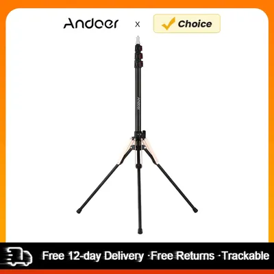 Andoer 190cm/74.8 Inch Portable Aluminum Alloy Photography Light Stand Reverse Folding Leg Stand