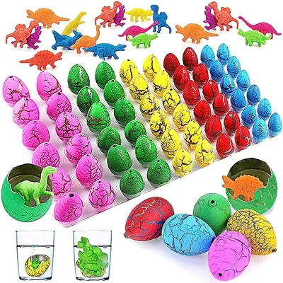 10pcs/set Magic Hatching Growing Dinosaur Add Water Grow Egg Animal Breeding Process Educational