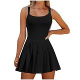 Mitankcoo Jumpsuits for Women Dressy - Workout Romper Tennis Skorts Casual Backless Spring Jumpsuit