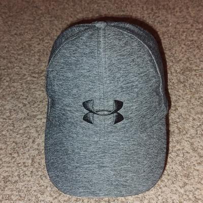 Under Armour Accessories | Under Armour Gray Polyester Women's Running Gym Hat Cap Osfa | Color: Black/Gray | Size: L/Xl