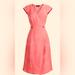 J. Crew Dresses | J.Cew Dress Women’s Size 8 Pink Linen Cotton Worn 1-2 Times - Midi Wrap | Color: Pink | Size: 8