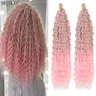 "22 ""Ariel Curl Crochet Hair sintetico Deep Wave Braid Hair Extension Ombre Ariel Curl Hair Soft"