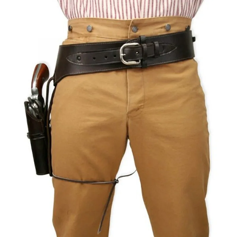 Männer Frauen Western Gun Gürtel Holster mittelalter lichen Corsair Kapitän Bund Halloween Kostüme Cosplay Renaissance Cowboy Gürtel tasche Image