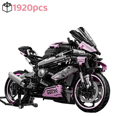Neue technische berühmte Motorrad M1000 RR Baustein Lokomotive Modell Fahrzeug Rennwagen Spielzeug Ziegel Motorrad Jungen Kind Geschenke Image