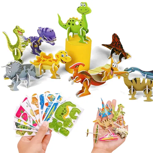 3D Cartoon Tiere Montage Puzzles kreative Intelligenz Puzzles Spielzeug für Kinder Kleinkinder
