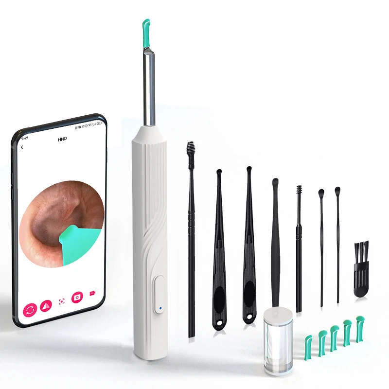 Ne18 drahtlose Ohr stöpsel Otoskop Kamera drahtlose Ohr stöpsel Endoskop Ohr stöpsel Smart visuelle Ohr stöpsel Ohr Werkzeug mit Kamera Image
