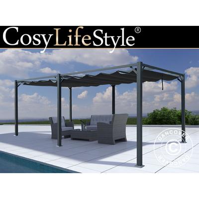 Dancover - Pergola pavillon Santa Cruz, 4x8m, Dunkelgrau Image