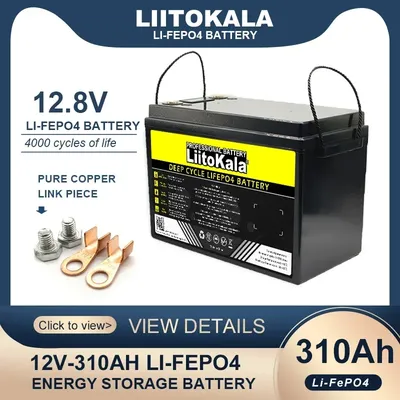 12.8V 310Ah LiFePO4 battery with 12V 4s BMS For RV Campers Golf Cart Off-Road Solar Wind batteries