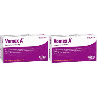 Vomex A 150 mg Suppositorien Doppelpack 2x10 St Image