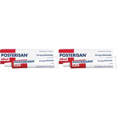 Posterisan akut 50 mg/g Rektalsalbe Doppelpack 2x50 g Salbe Image