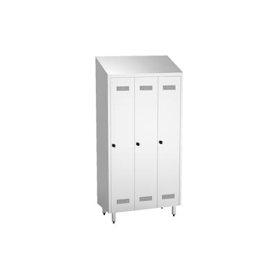 Edle stahlgarderobe 3 türen 3 körper - 985x480x2010 mm - 10804180 Eurast Image