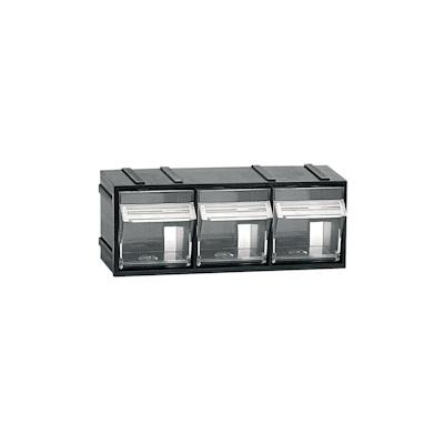 ArtPlast Modularer Aufbewahrungseinheit aus Kunststoff L 192 x B 60 x H 77 mm mit 3 kippbaren transparenten Behältern Image