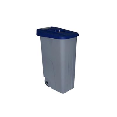 DENOX Offener Abfallbehälter Recyclo 85 Liter. Farbe Blau. Image