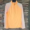 Adidas Tops | Adidas Women's 1/4 Zip Long Slv Golf Pullover Top Upf 50 Acid Orange M L Nwt | Color: Orange/White | Size: Various