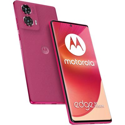 MOTOROLA Smartphone "moto edge50 Fusion 256 GB" Mobiltelefone pink (hot pink) Smartphone Android