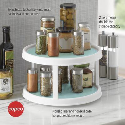 Copco Non Skid 2 Tier Lazy Susan Turntable