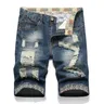 Neue Jeans shorts Jeans für Männer Sommer zerlumpte Mode vielseitige perforierte Kanten perforierte
