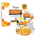 Kit de soins du visage à la vitamine C avec nettoyant pour le visage Toner Essence crème pour