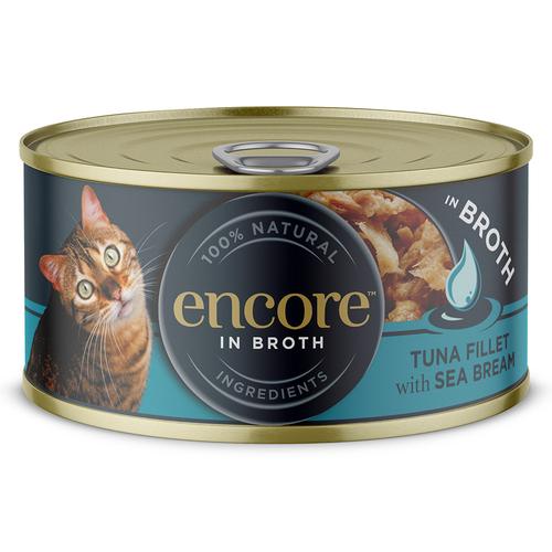 2x 70g Encore Dose Thunfisch mit Seebrasse Katzenfutter nass