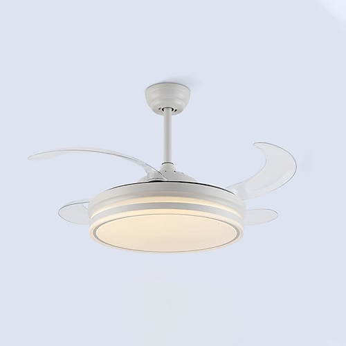 LED-Deckenventilatoren 95/110 cm 1-flammig dimmbar Metall lackierte Oberflächen modern nordischer Stil Schlafzimmer Wohnzimmer nur dimmbar mit Fernbedienung Image