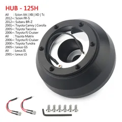 125H Steering Wheel Boss Kit Short Hub Adapter Kit For Lexus IS/GS/LS For Toyota Camry/Tacoma/FJ Cruiser/Matrix/Subaru BR-Z