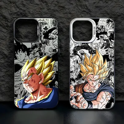 Anime D-Dragon Ball Son Goku For Apple iPhone 15 14 13 12 11 XS XR X Pro Max Plus Colorful Silver Cover Phone Case
